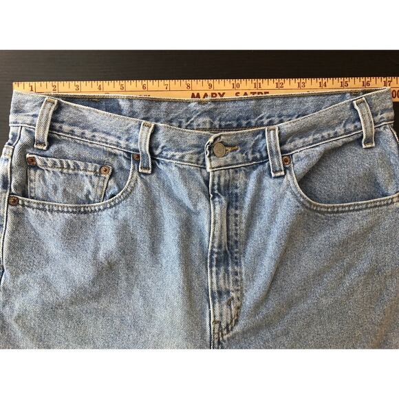 Levi's 505 Vintage Regular Fit Shorts Men's Size 36 Jhorts Light Wash Cotton - Picture 7 of 10